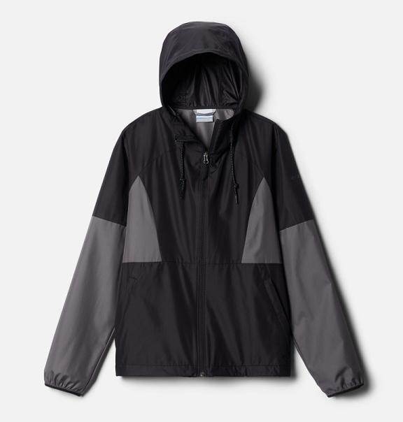 Columbia Side Hill Windbreaker Black Grey For Women's NZ85912 New Zealand